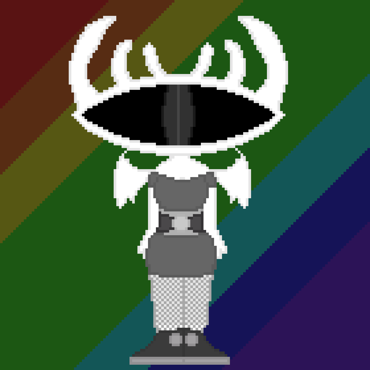 Pixilart - black and white eye demon by Purple-Apaca