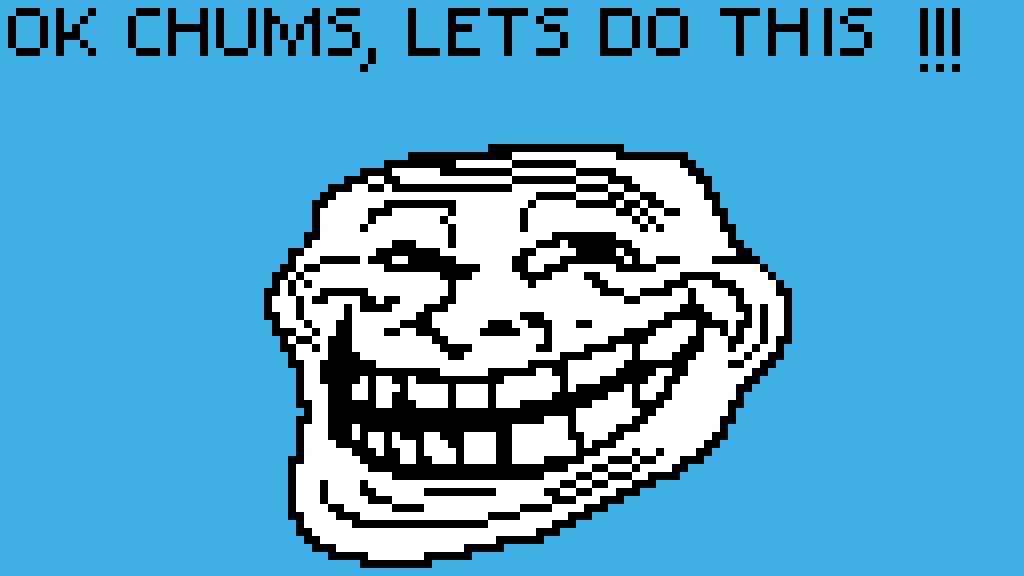 Pixilart Trollface Animation By The Black Pixel