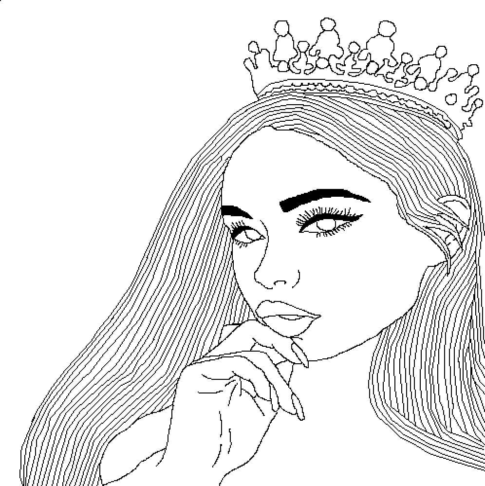 Pixilart Queen Of Mean Sketch by RainbowPuppy