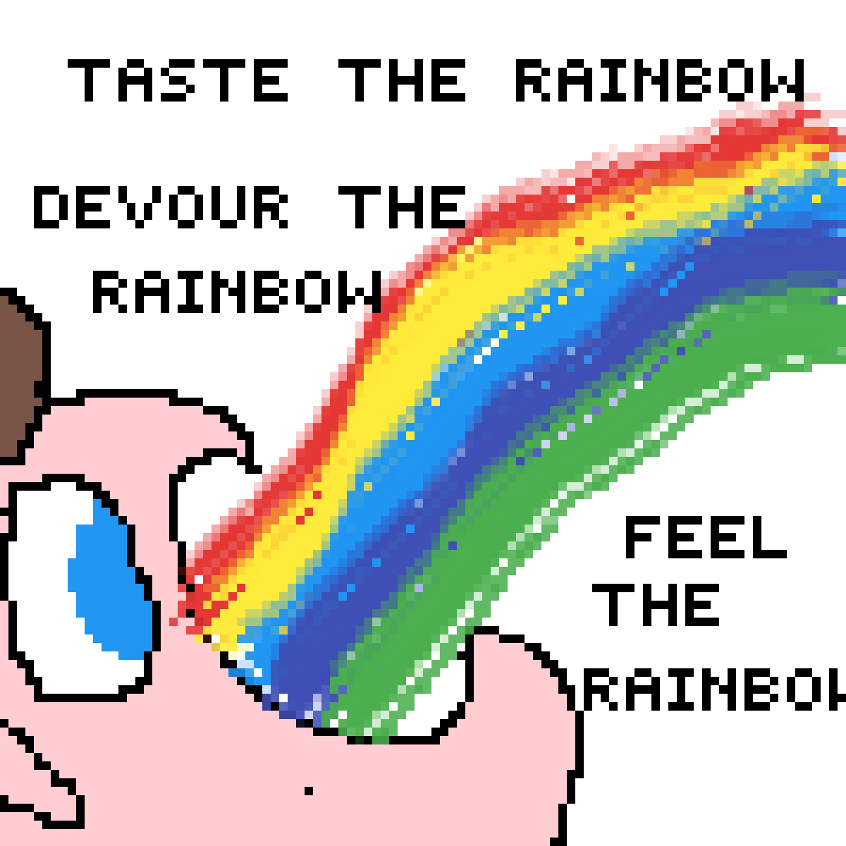 Pixilart - taste the rainbow feel it lick love it by Jado43