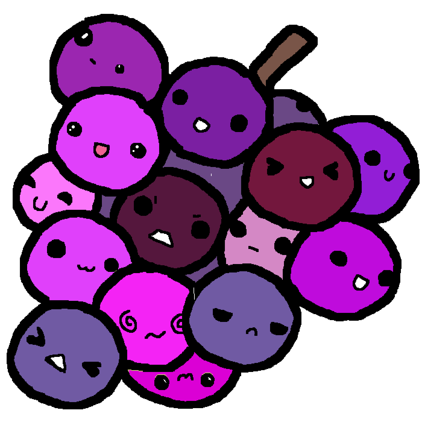 Pixilart grapes by lionking