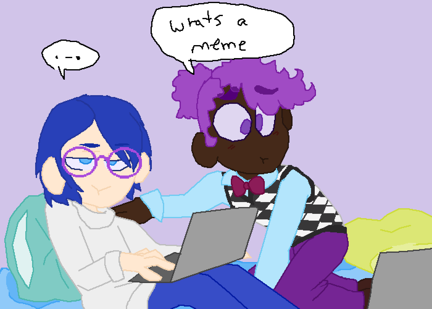 Pixilart Frederick and Samara by GoblinNB