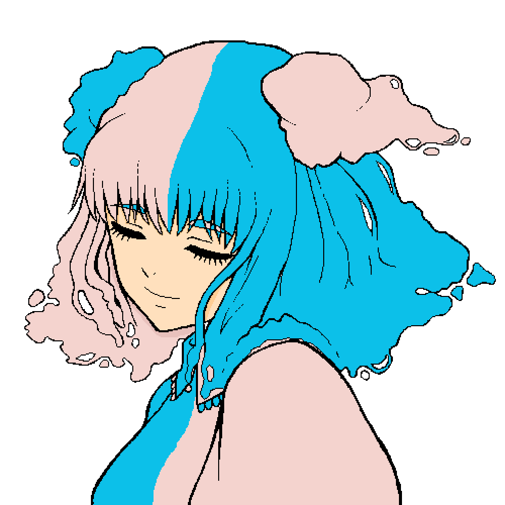 Pixilart Cotton Candy Girl by Cringephase