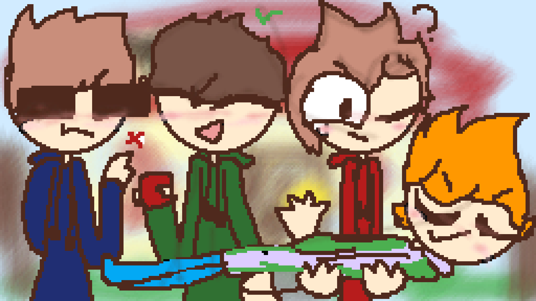 Pixilart - eddsworld friends by xXBloodyNightXx