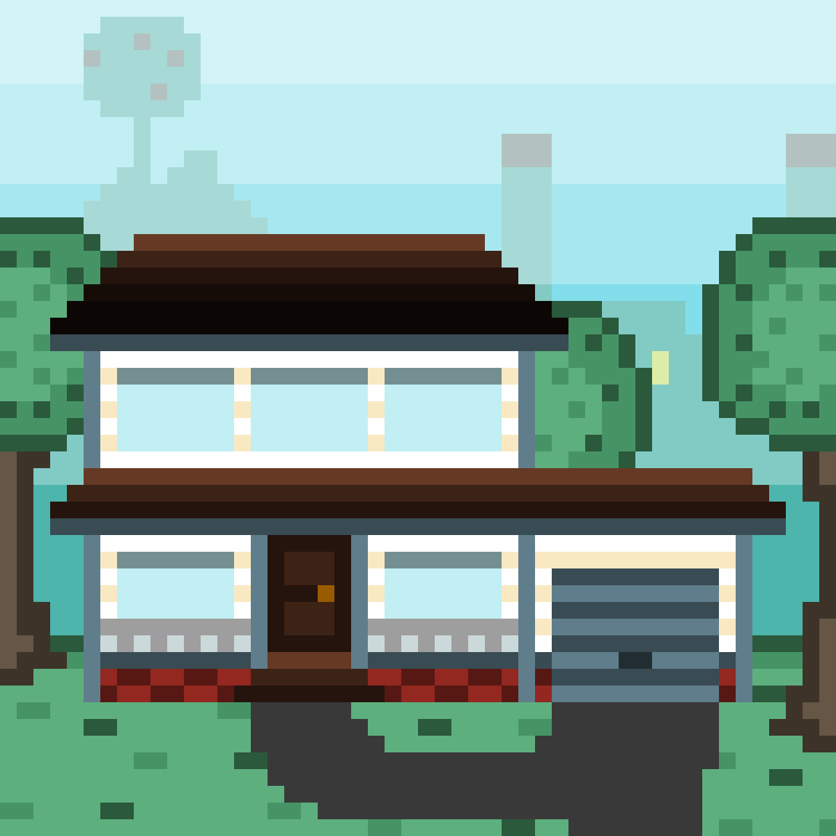 Suburban house. by Cookielicious