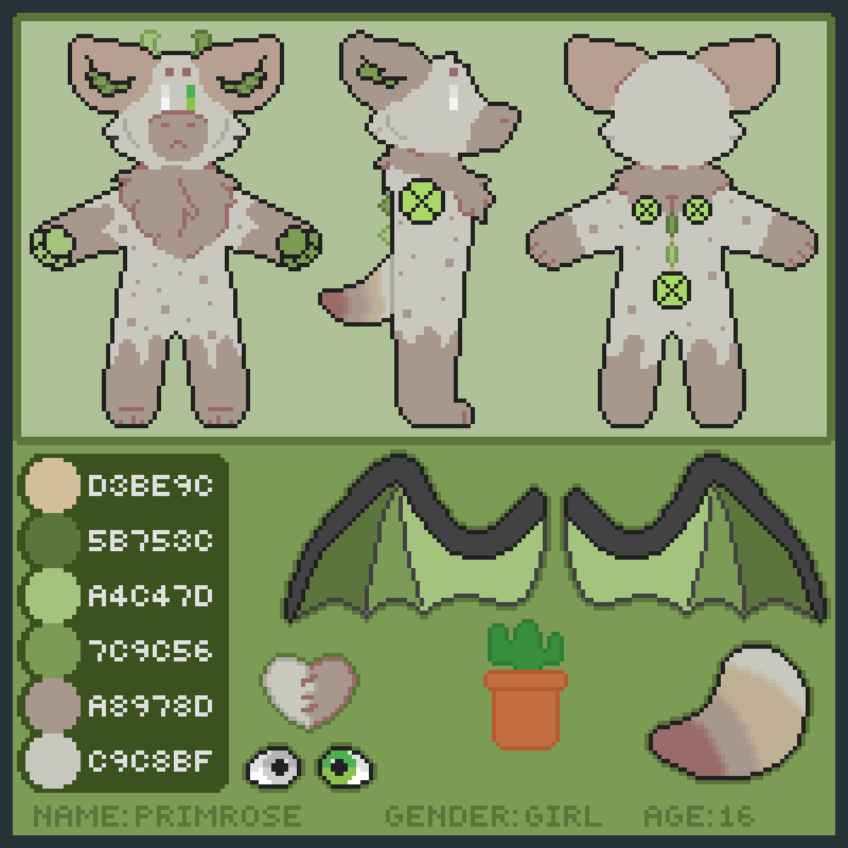 Pixilart Primrose (Nickname Sandy) by SunburntOrange