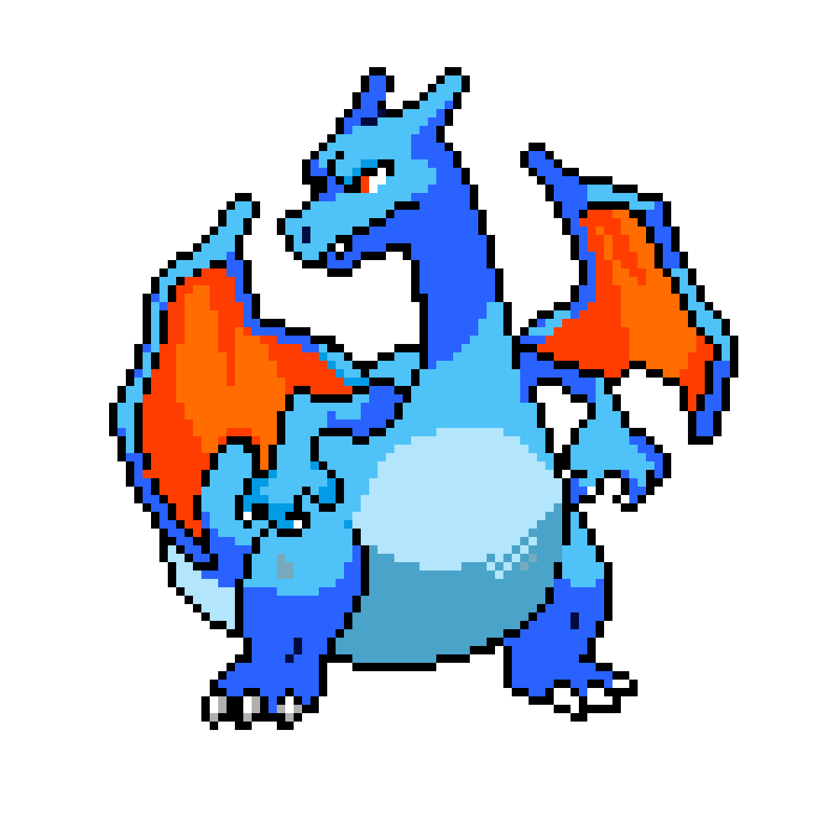 Pixilart - Charizard Pixel Art by MoaAnna, image size:1200x1200