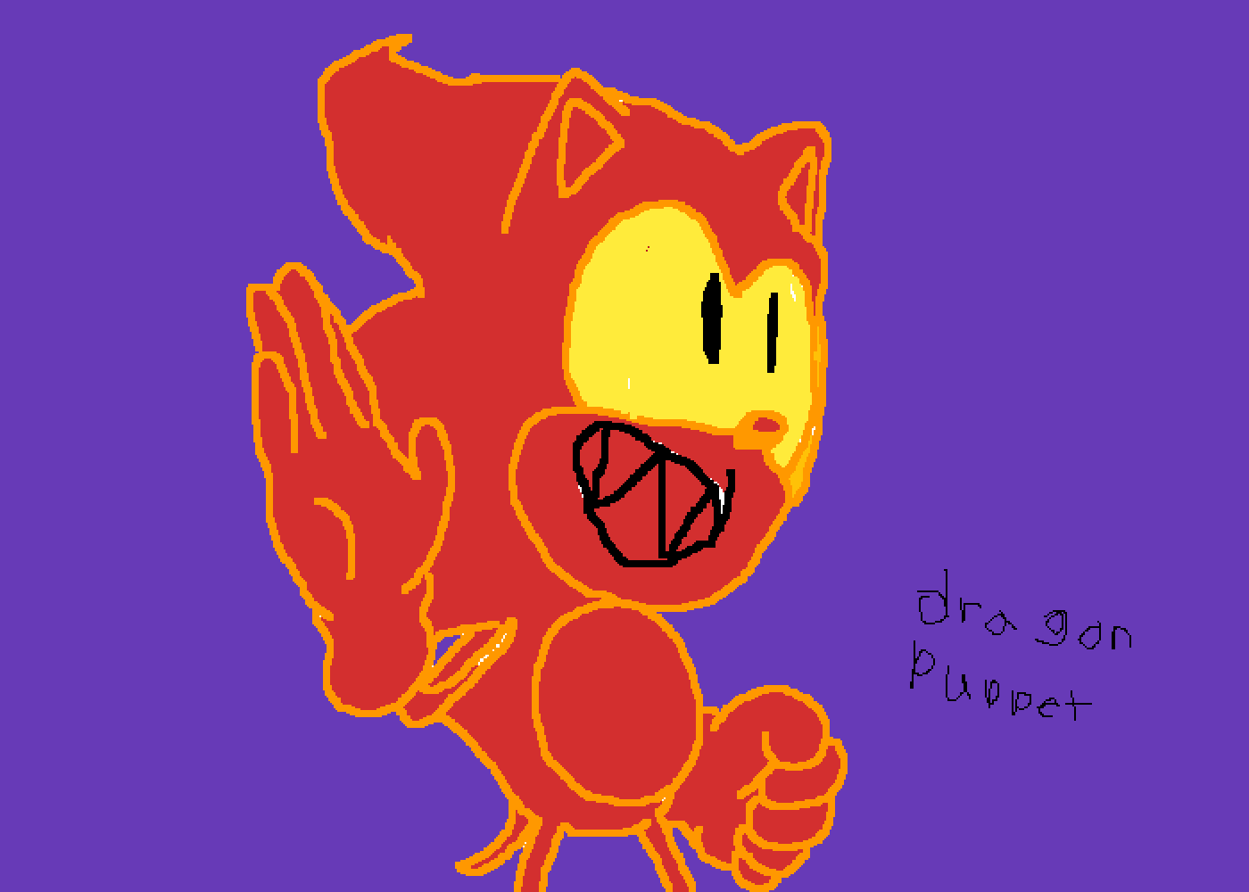 Pixilart - dragon puppet by orange453