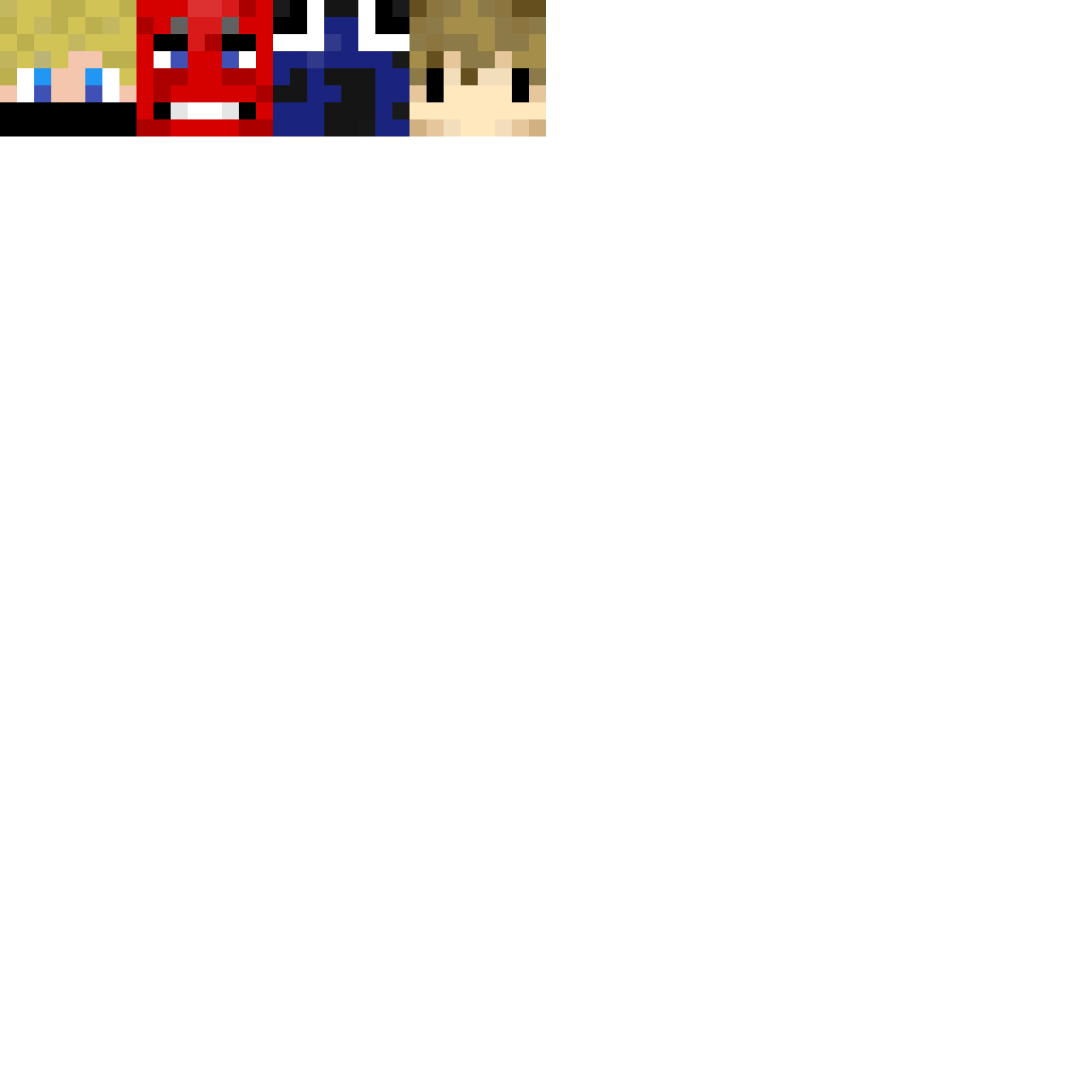 Pixilart - The faces of minecraft by Lazershark