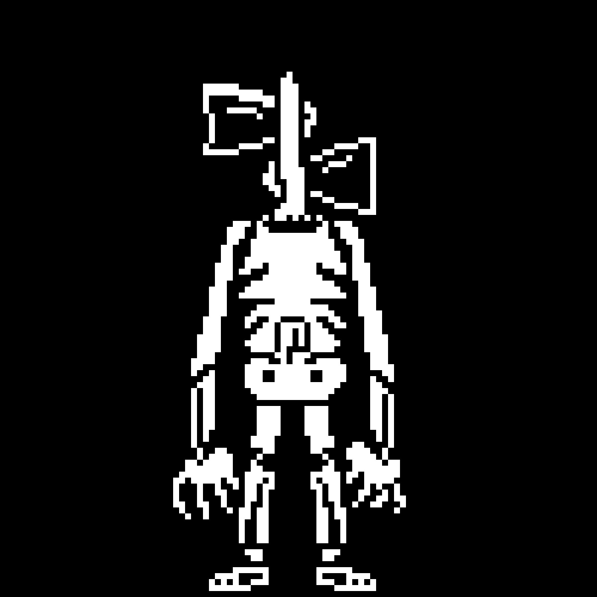 Pixilart Undertale siren head by blueblue