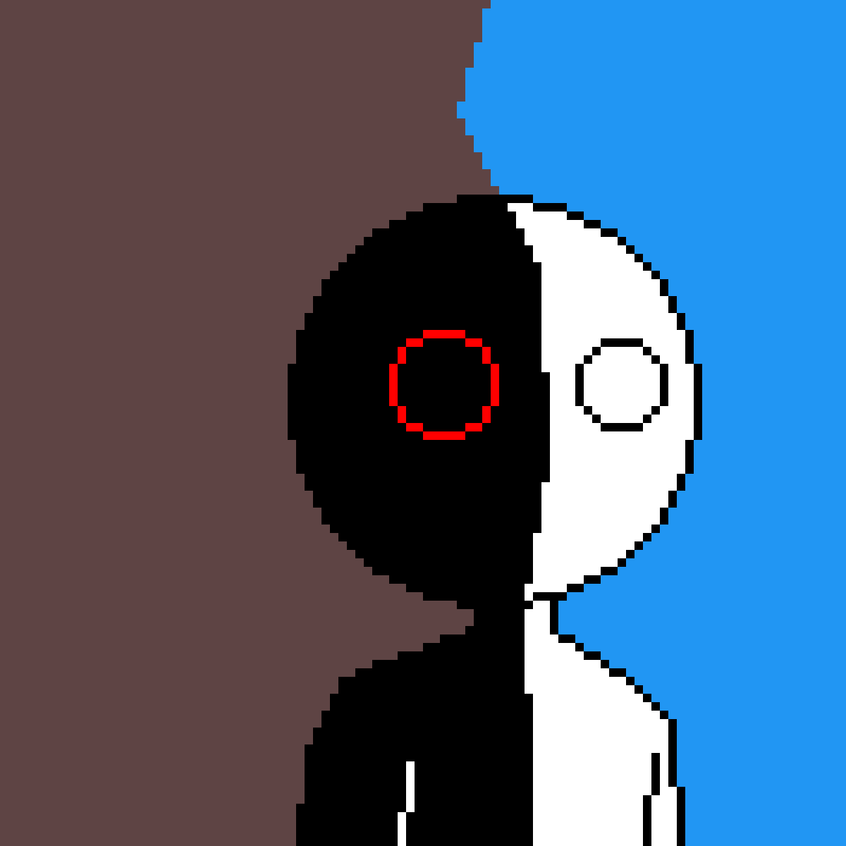 Pixilart Good Half and Bad Half Collab by Newsome