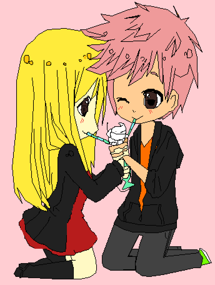 Pixilart - nalu by natsu12345