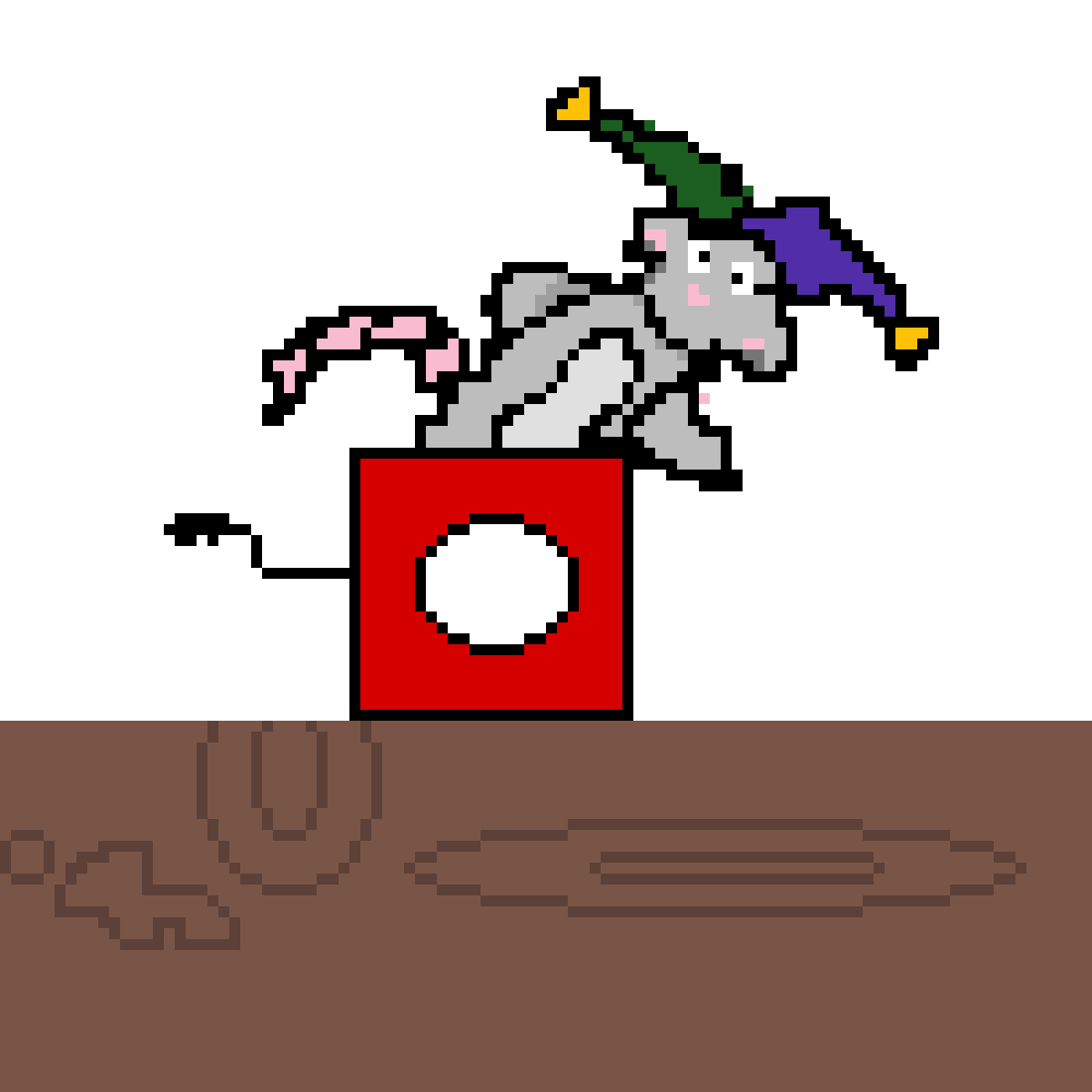 Pixilart Mouse In The Box By Minkstep