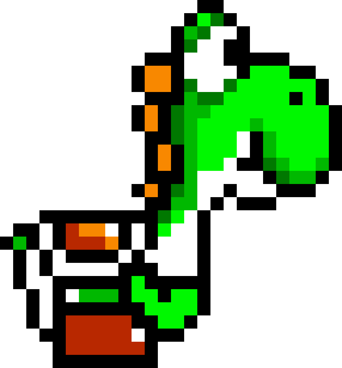 Pixilart - 16 Bit Yoshi by Kickingpro