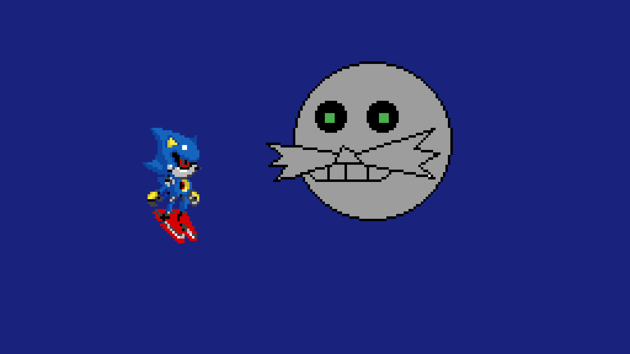 Pixilart metal in space by Joshthehedge