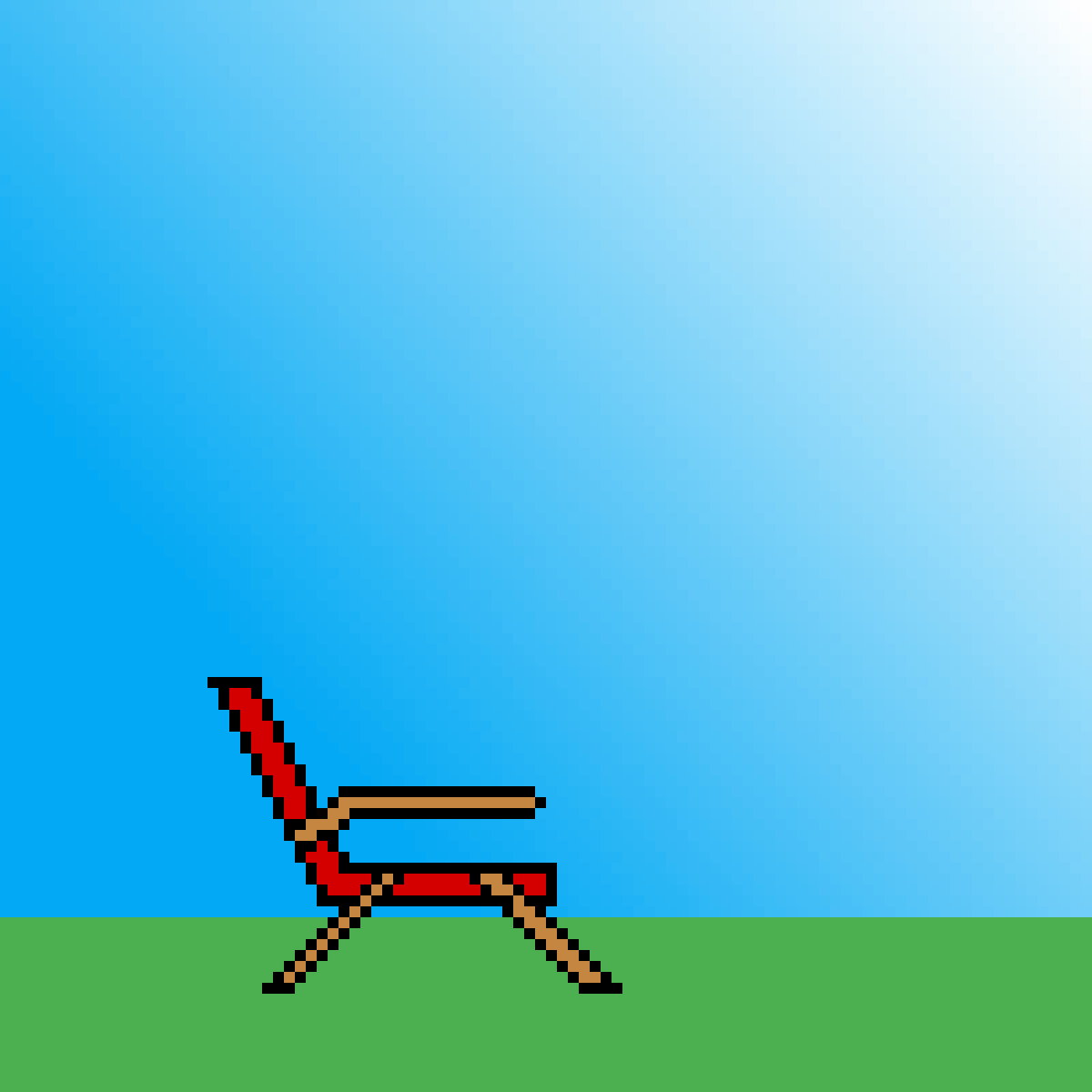 Pixilart lawn chair by H4RYZ