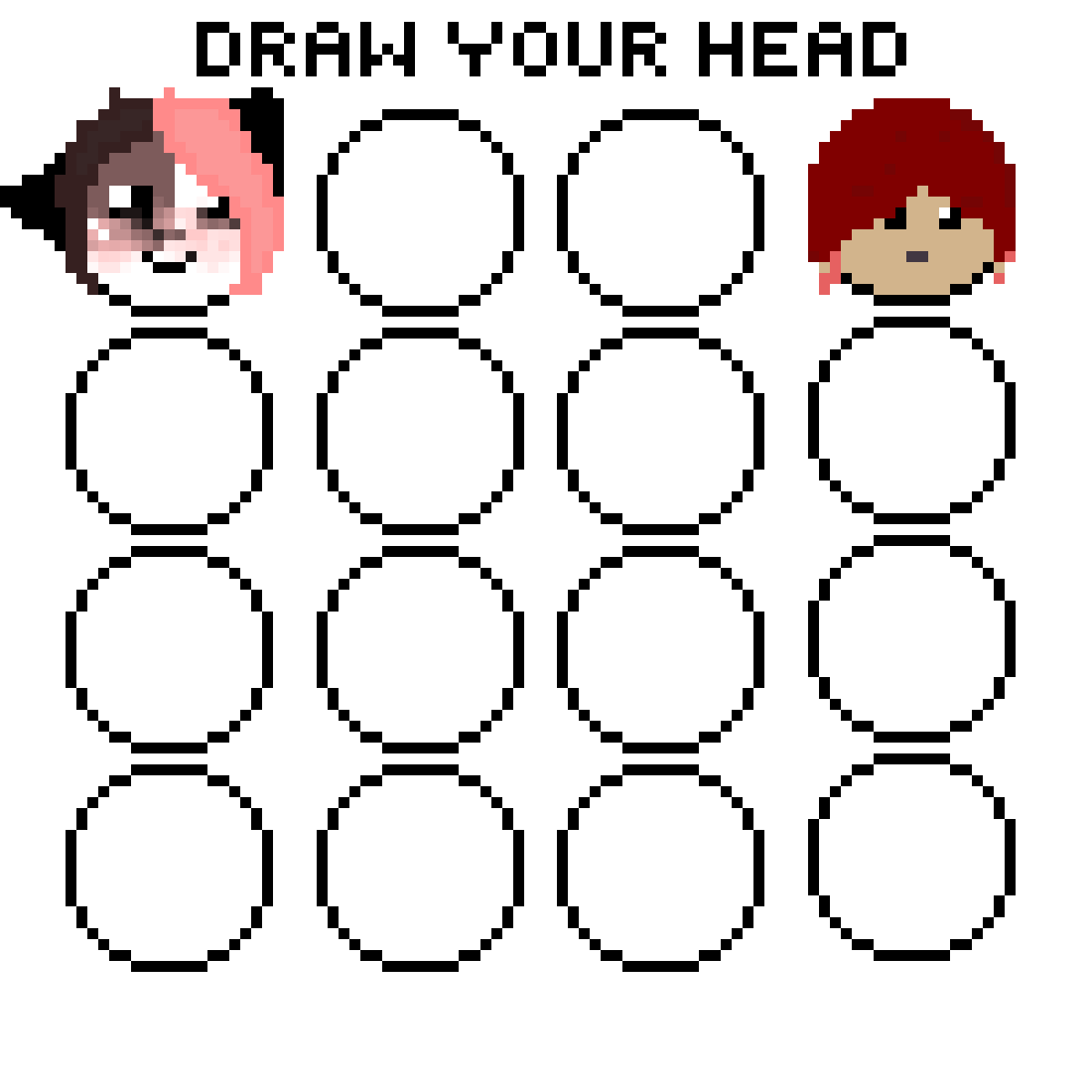 Editing Heads - Free online pixel art drawing tool - Pixilart