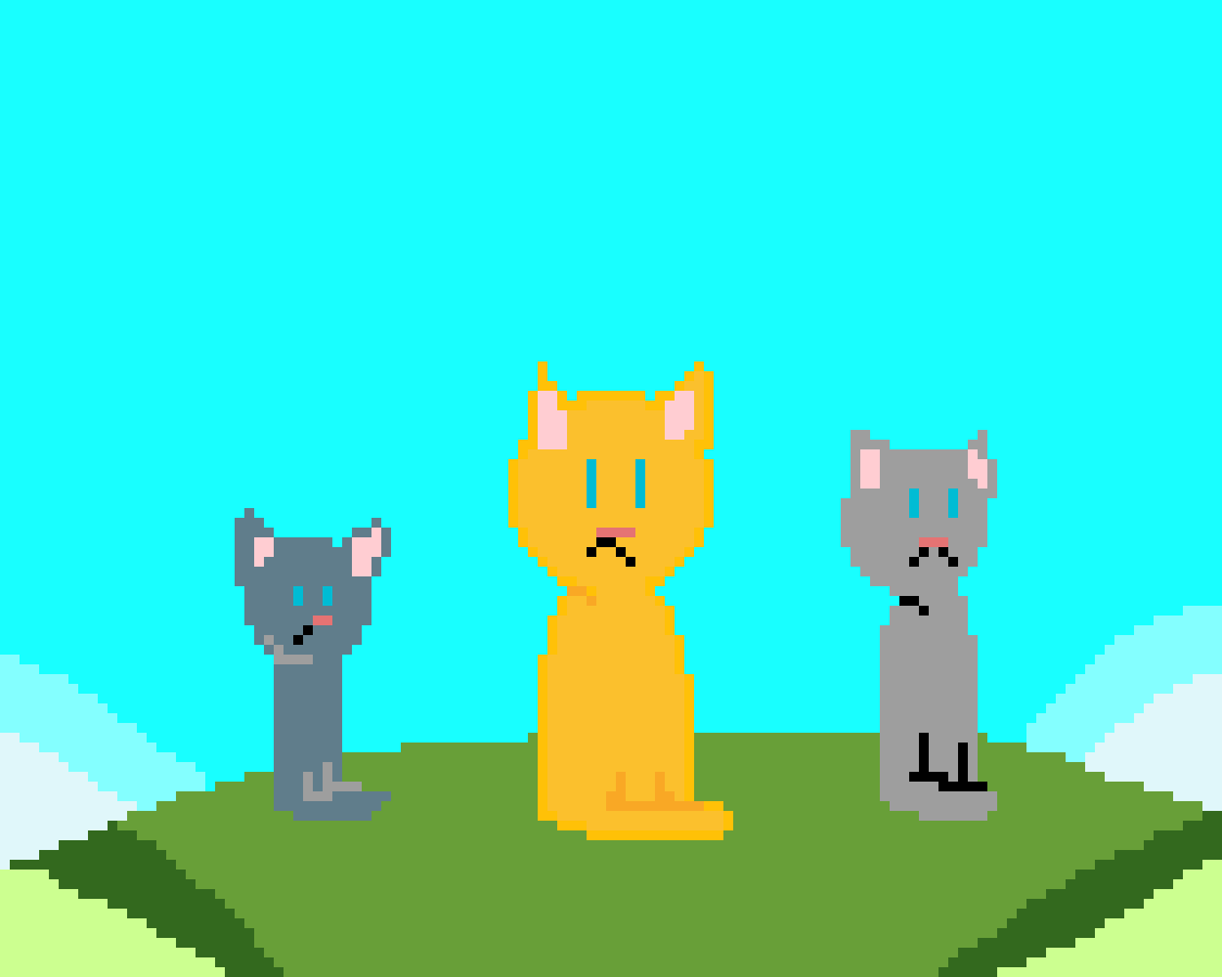 Pixilart - Jaypaw, Lionpaw, and Hollypaw by Artist-at-Work, image size:1125x900