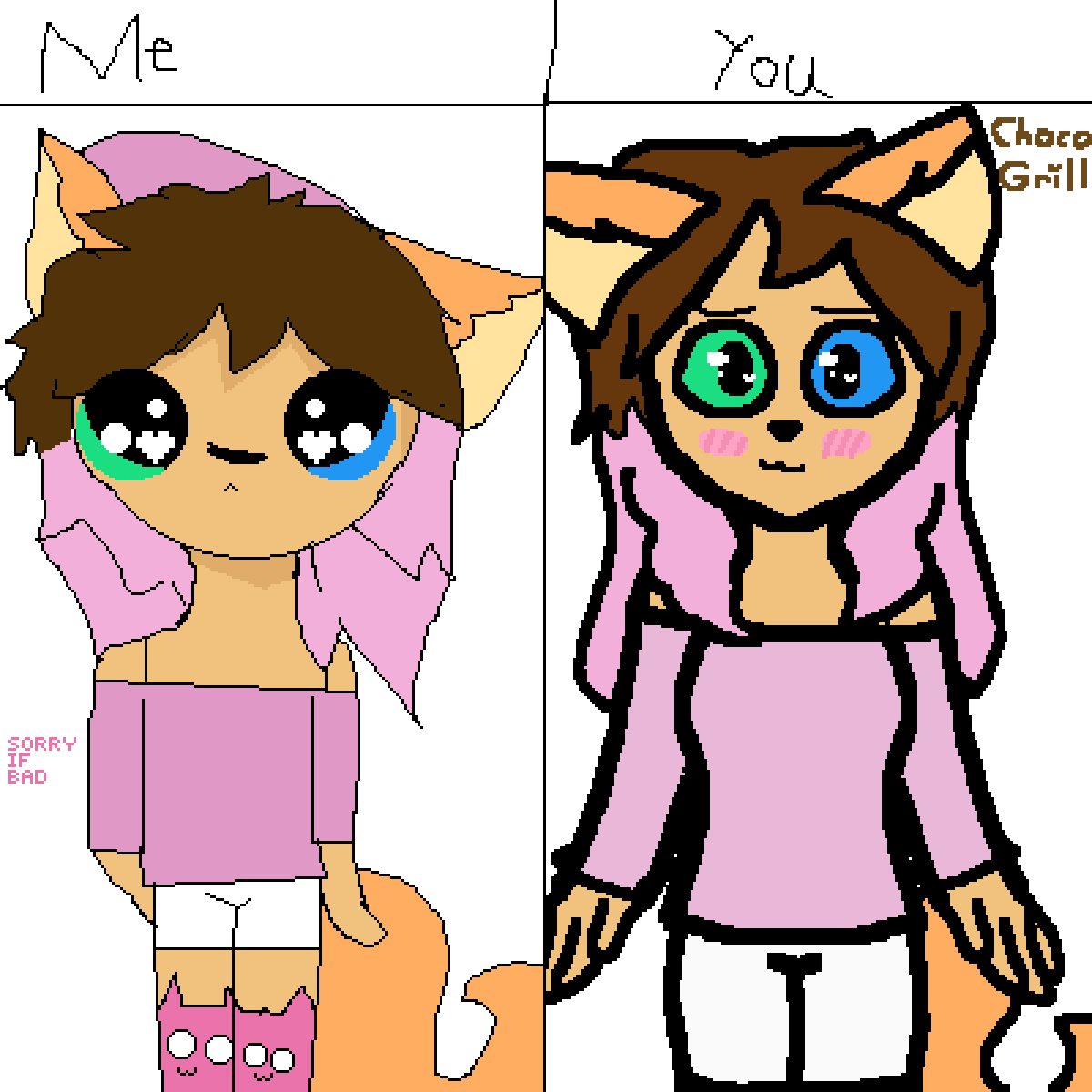 Pixilart You draw I draw by LucidBunny