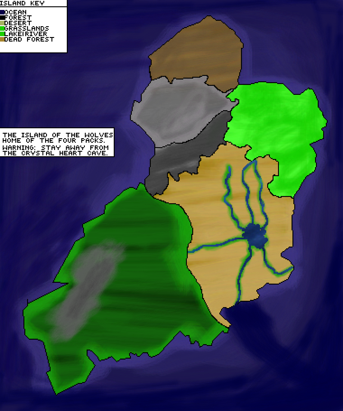 Pixilart - Map of the pack's home by Beowulf77