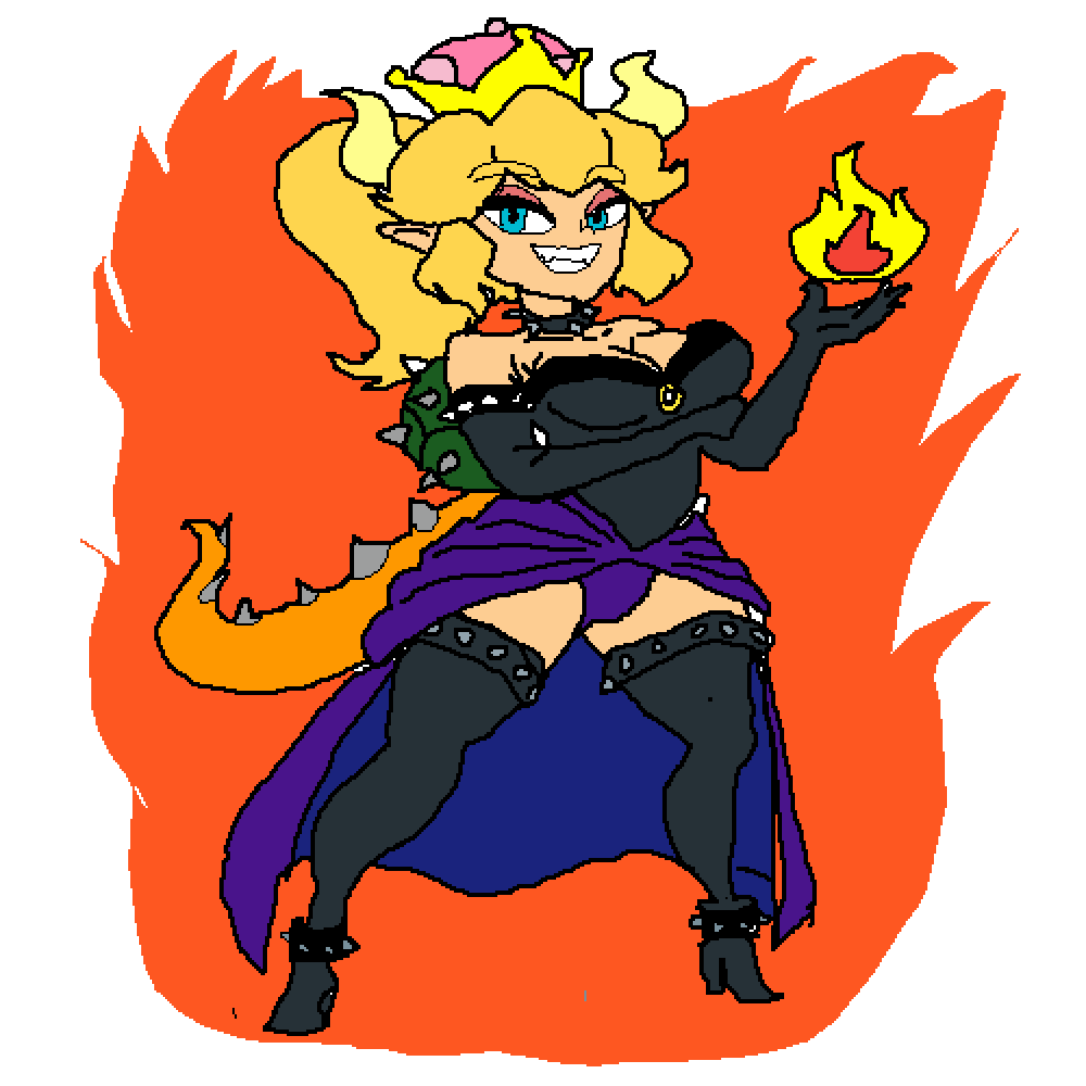 Pixilart - Bowsette by fuzzyemotions