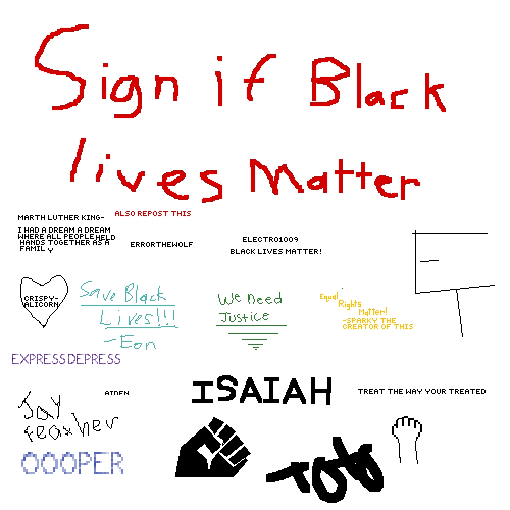 Editing Sign If BLM - Free online pixel art drawing tool - Pixilart