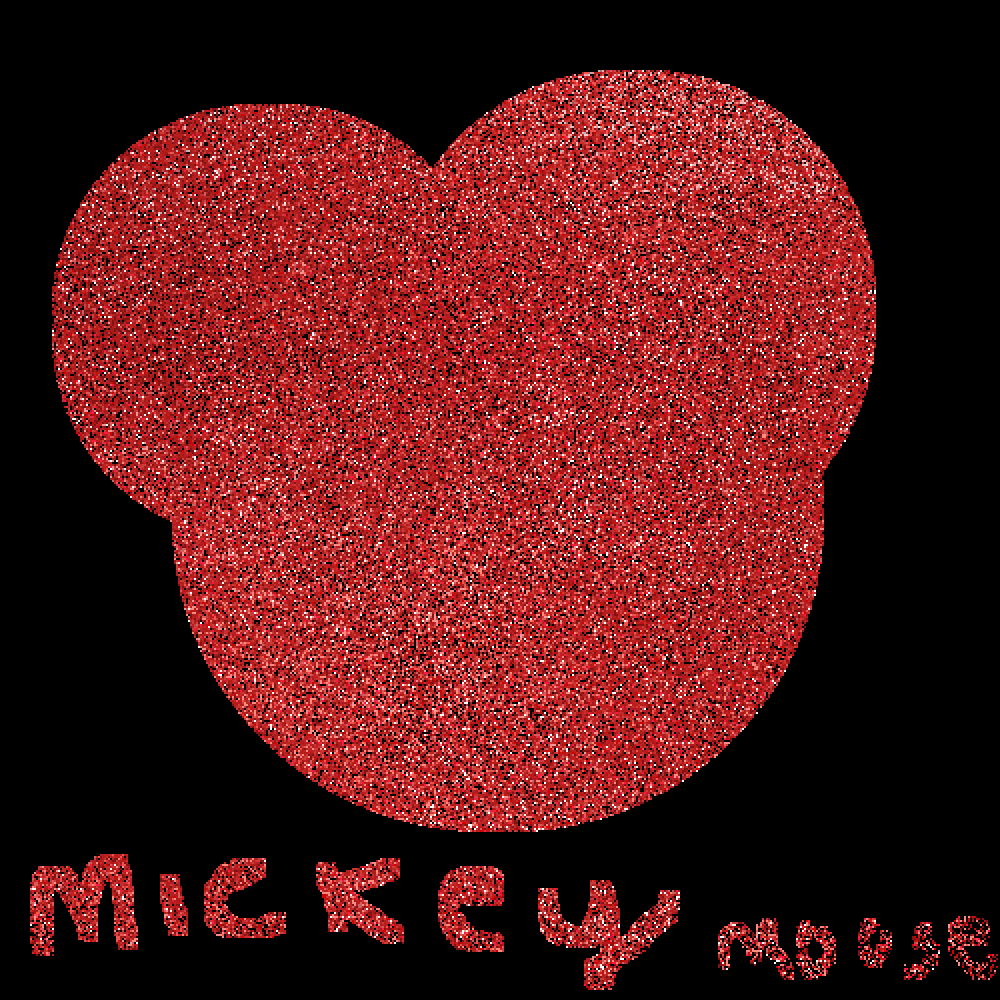 Pixilart glitter mickey mouse by Snodiver