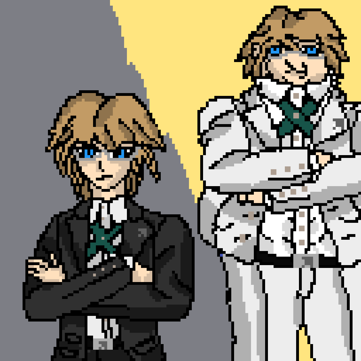 Pixilart Fat And Thin Byakuya Togami By Lumo12