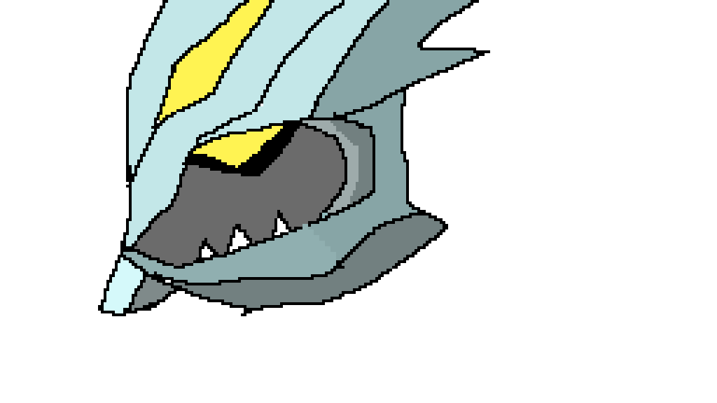 Pixilart White Kyurem by FnafCryingKid