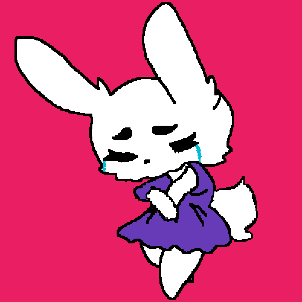 Editing sad rabit - Free online pixel art drawing tool - Pixilart