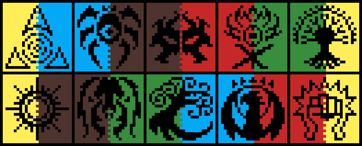Pixilart Magic The Gathering Pixel Guild Art By Anonymous