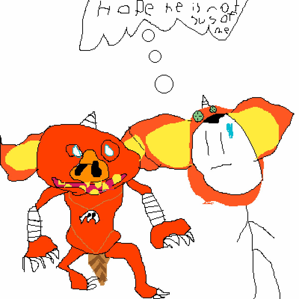 Pixilart - Bokoblin and me 1 by JudetheDudest