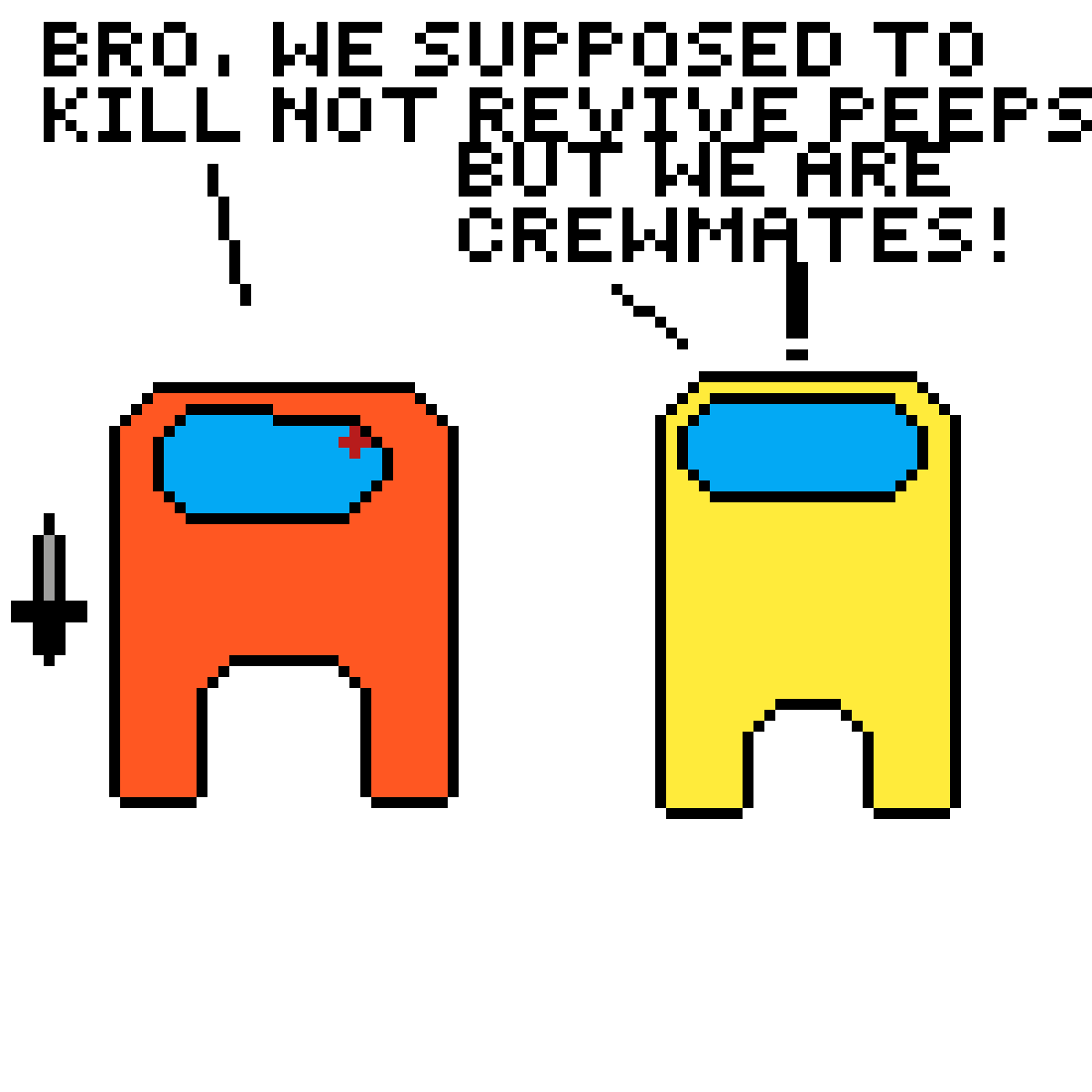 Pixilart Among Us Meme Animation 5 By Officialtechno