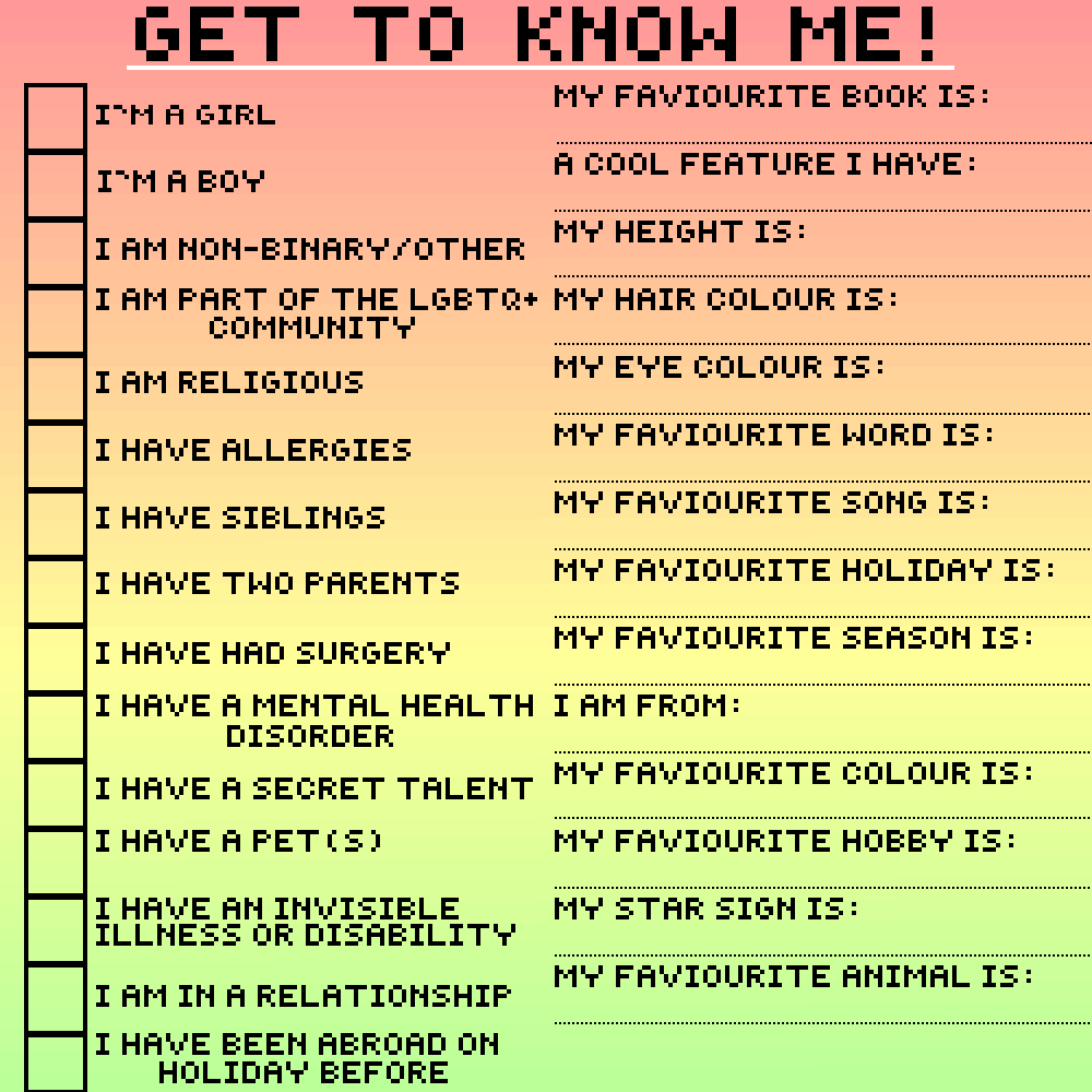 Pixilart - Get To Know Me by AuksOrcsAwks