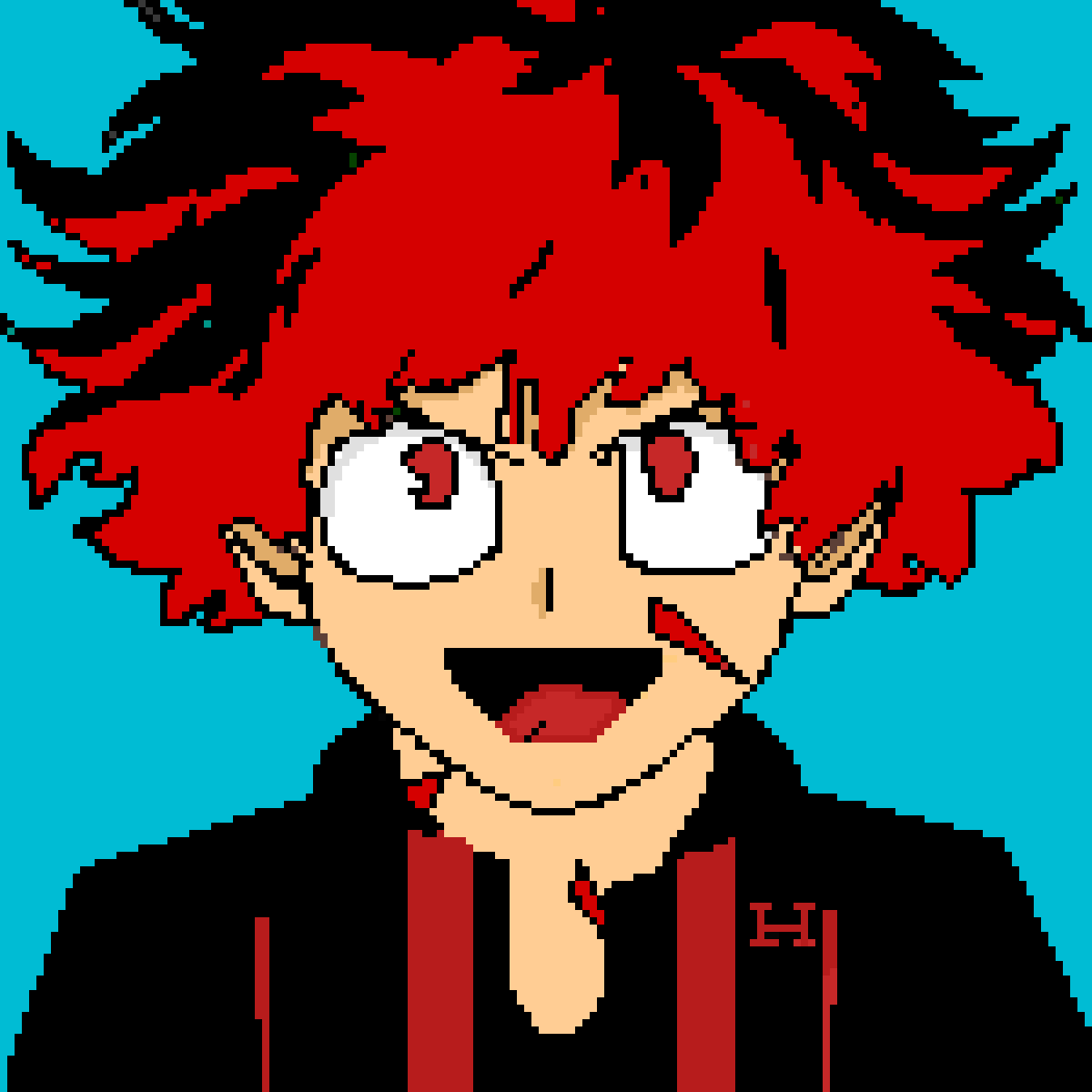 Pixilart - evil deku by Ligzag