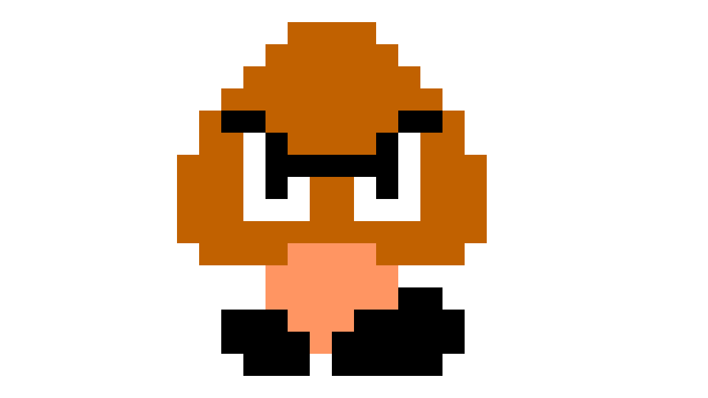 Pixilart - Goomba from Super Mario Bros. 