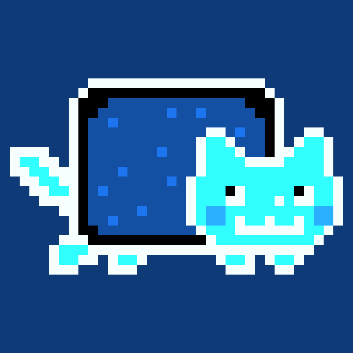 Pixilart - Negative Nyan Cat by Weirdcore-Queen