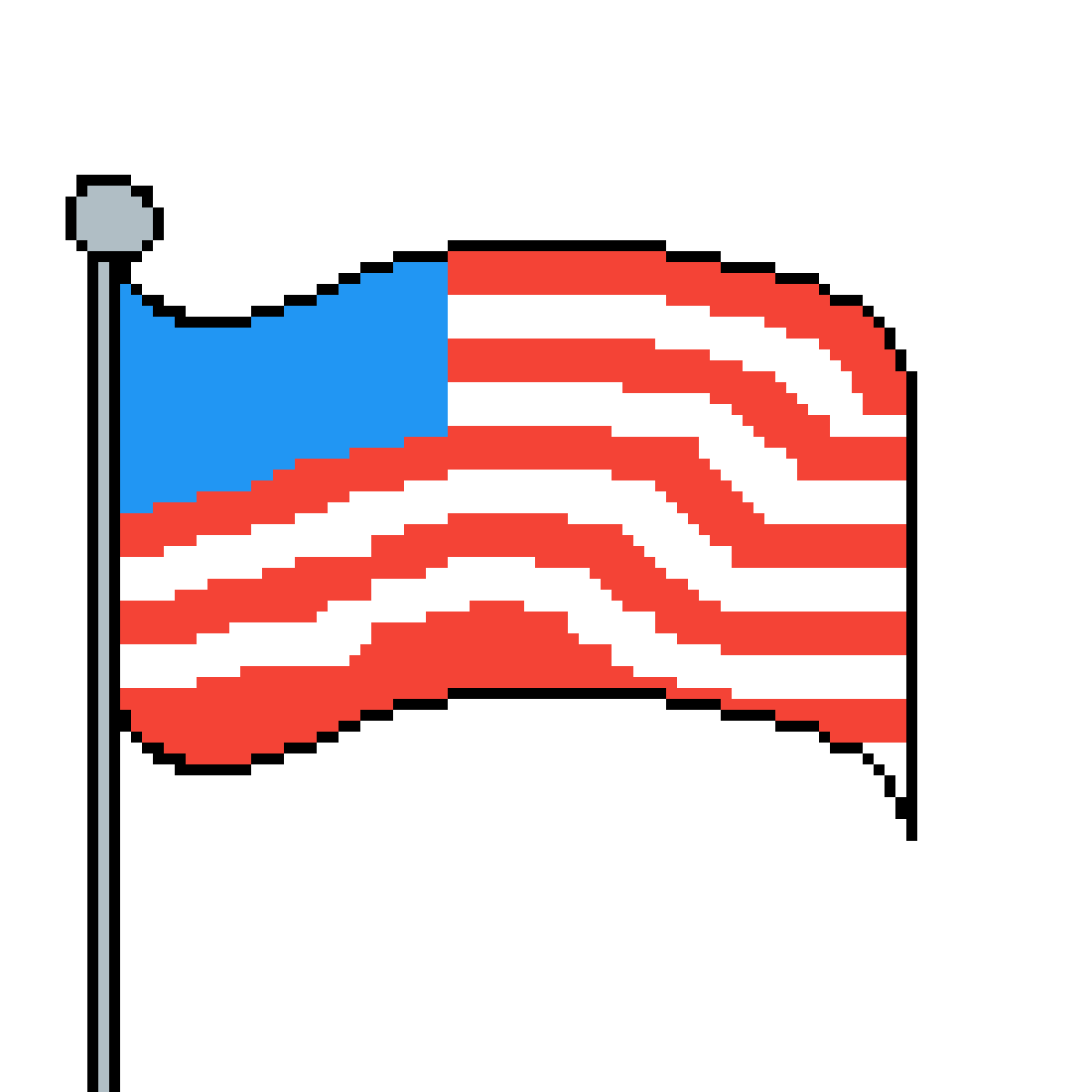 Editing America's flag - Free online pixel art drawing tool - Pixilart