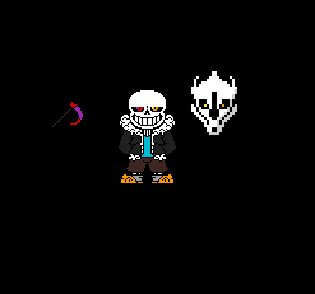 Pixilart hard mode ace monster by yeetboi1267hght