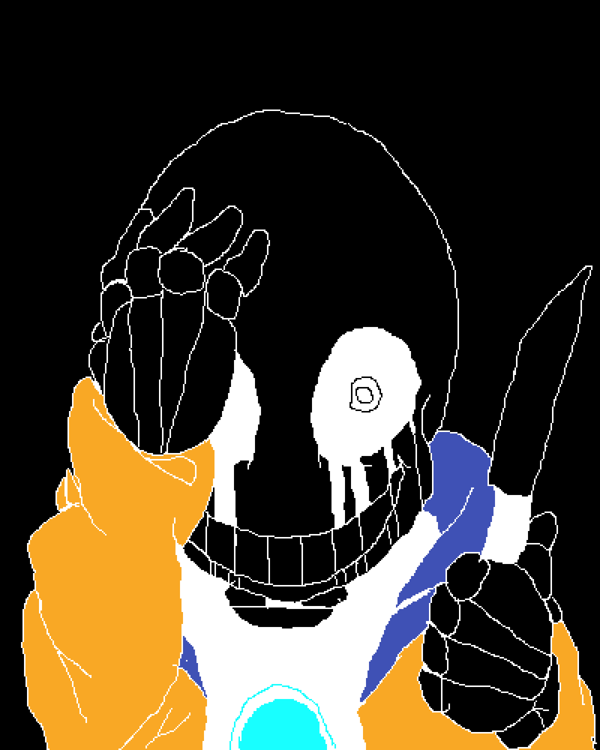 Pixilart Photonegative Sans by InsaneArtist