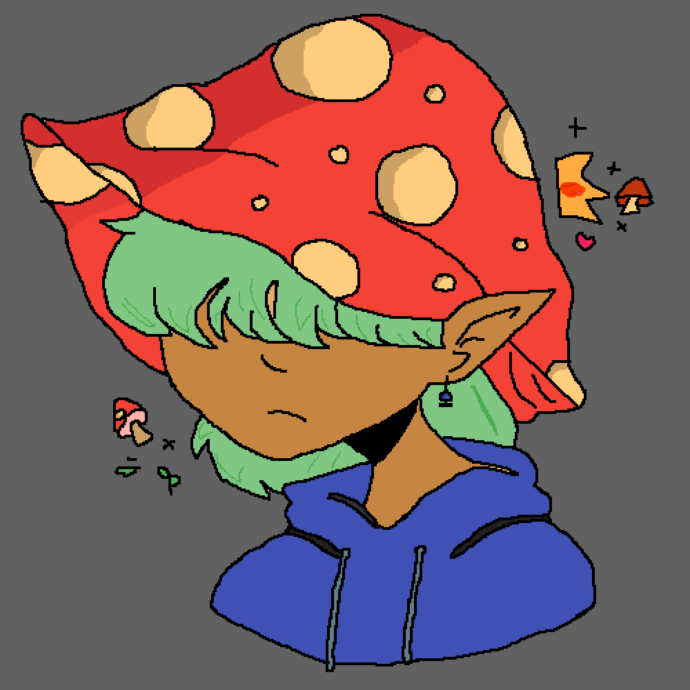 Pixilart Mushroom Girl Edit by SOPHIIIIIIIII