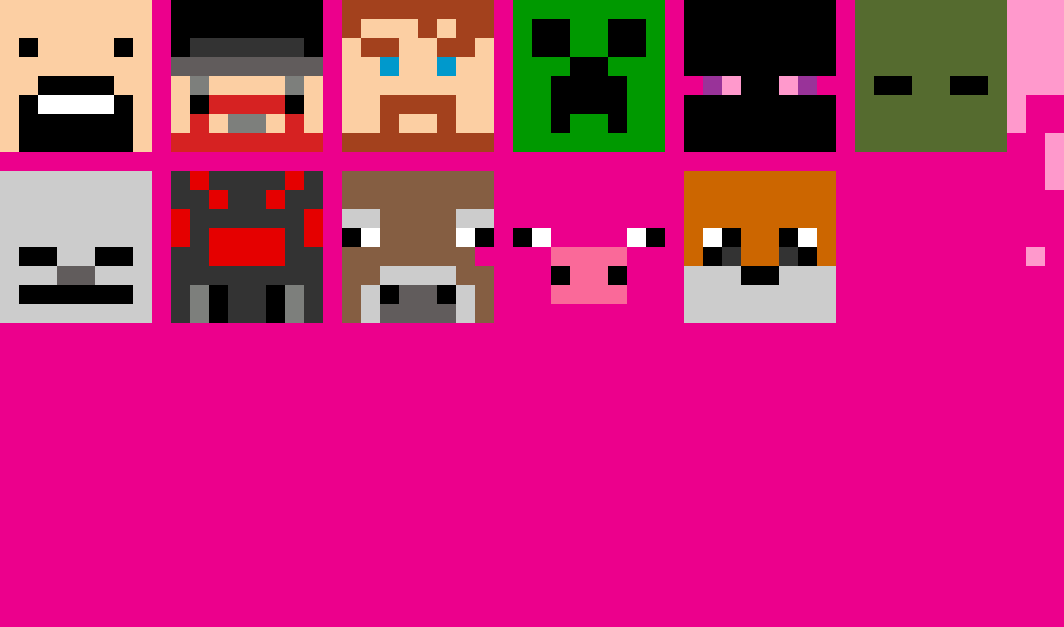 Editing Minecraft Heads Free online pixel art drawing tool Pixilart