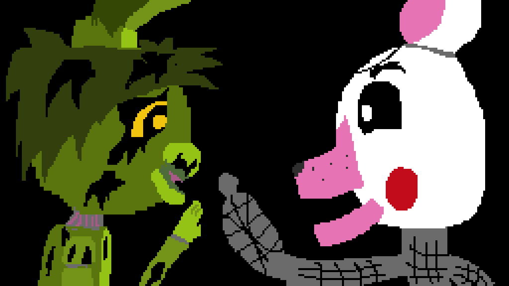 Pixilart - springtrap x mangle by springtrapruler