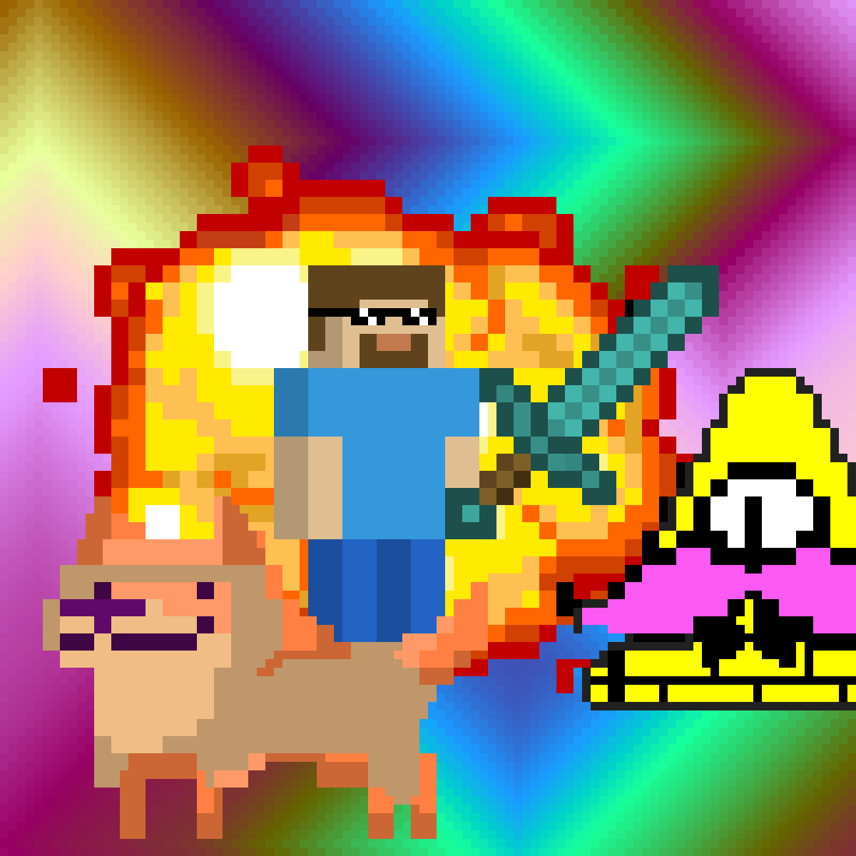 pixilart mlg steve minecraft