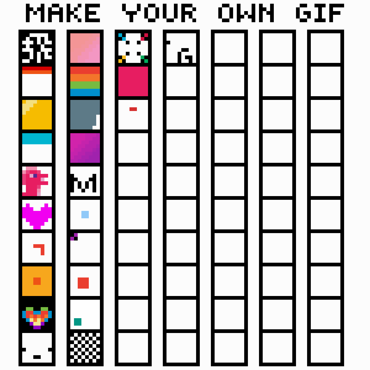 Editing make your own gif Free online pixel art drawing tool Pixilart