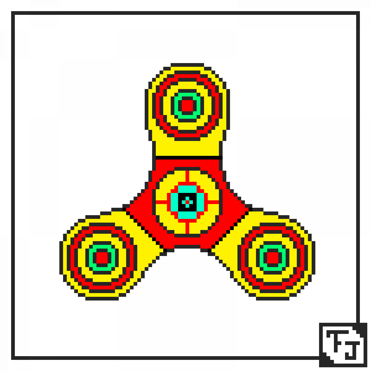 pixilart fidget spinner template by dracoknight66