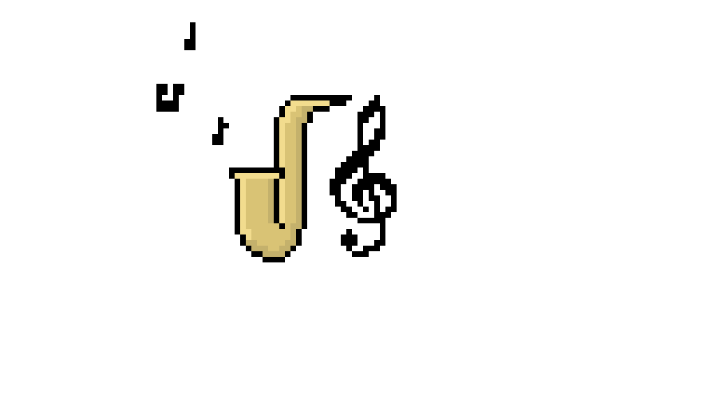 Pixilart Pixel Sax by IdrisDriver