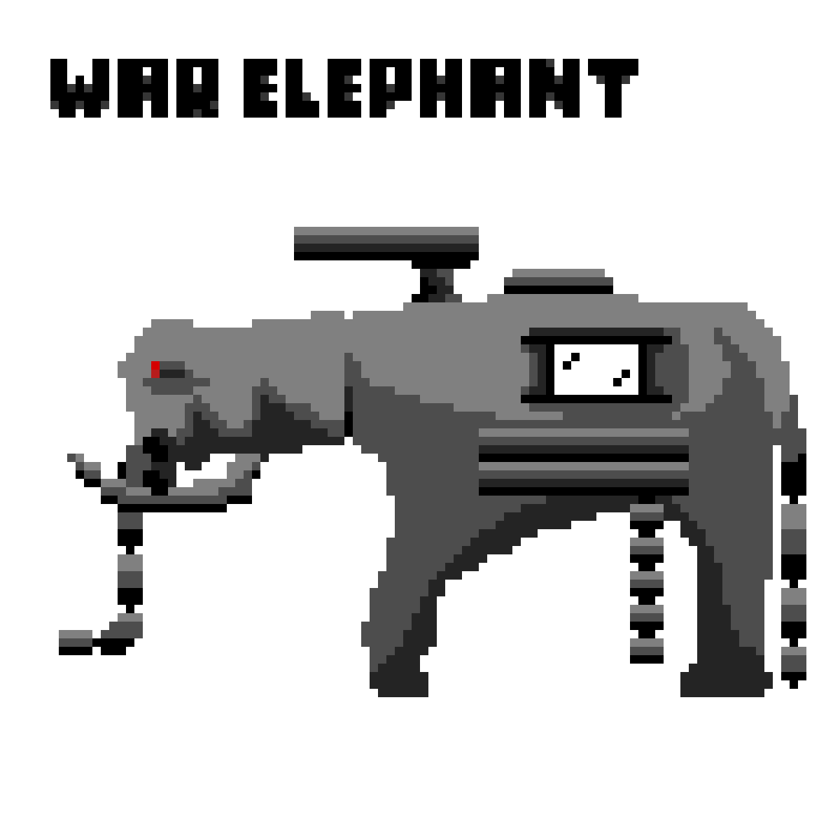 Pixilart War Elephant by Razor99