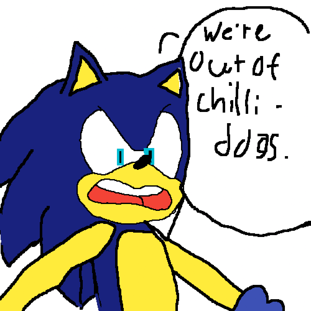 Pixilart We re Out of Chili Dogs by SuperSonic29