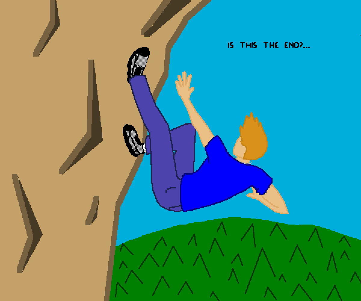 Pixilart Cliffhanger by Booshblast